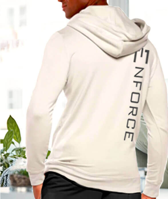 Man in recovery hoodie