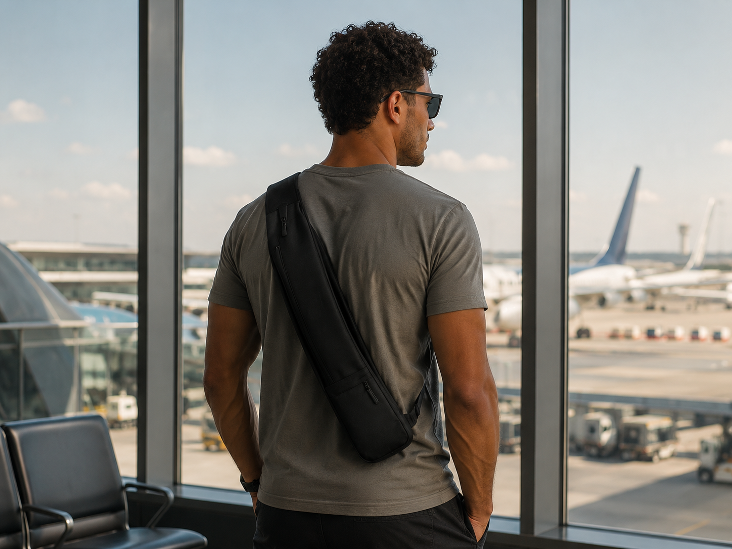Airport travel with the ENFORCE Sling Bag
