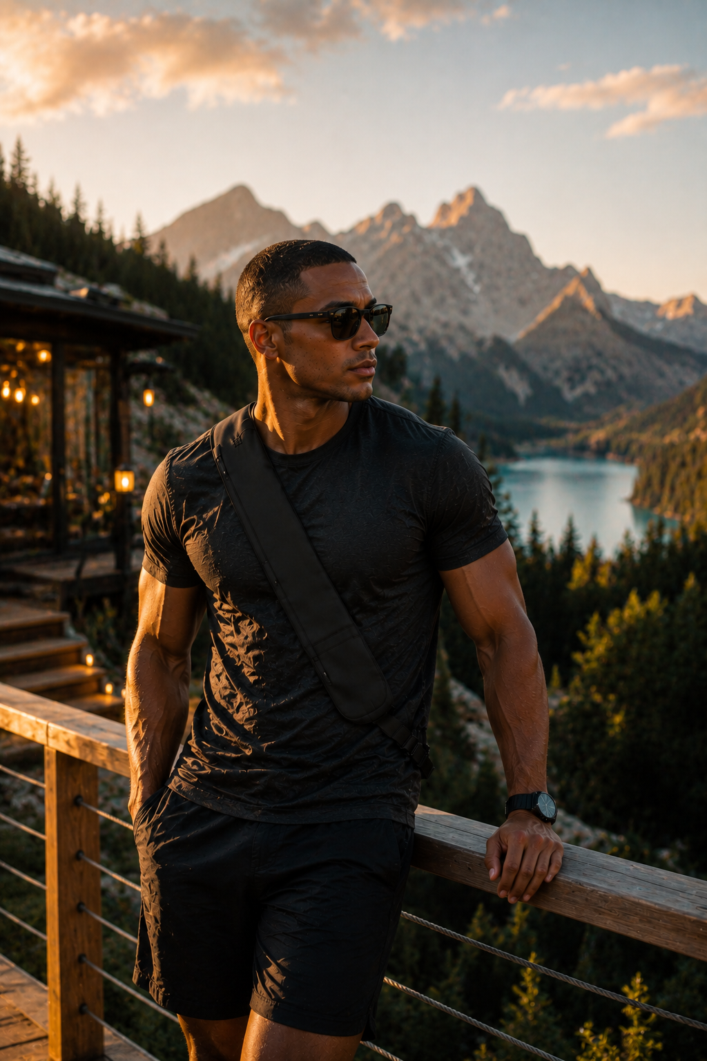 ENFORCE expandable crossbody bag lifestyle carry for travel and everyday use