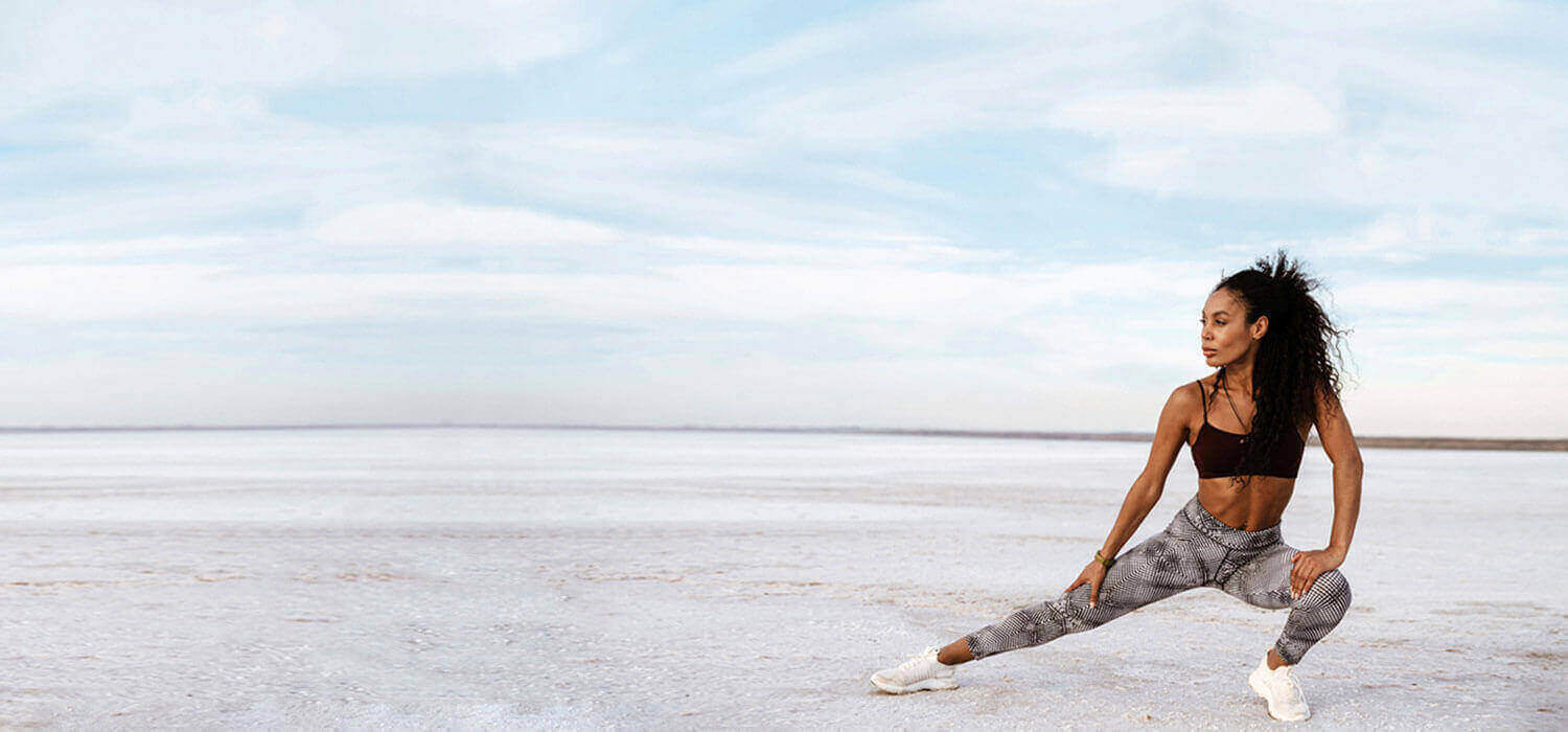 Strong Woman stretching