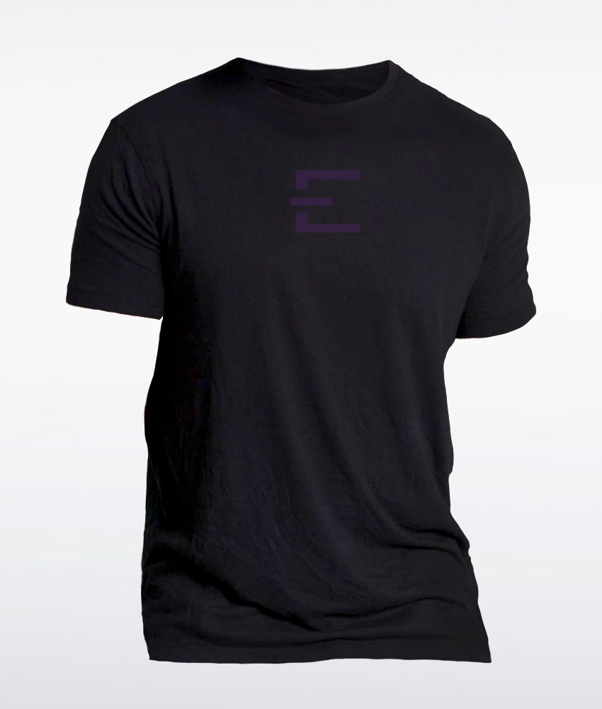 Mens Box Tee Black Purple Magic