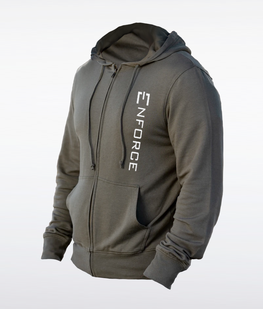 Men's Green - White Hoodie