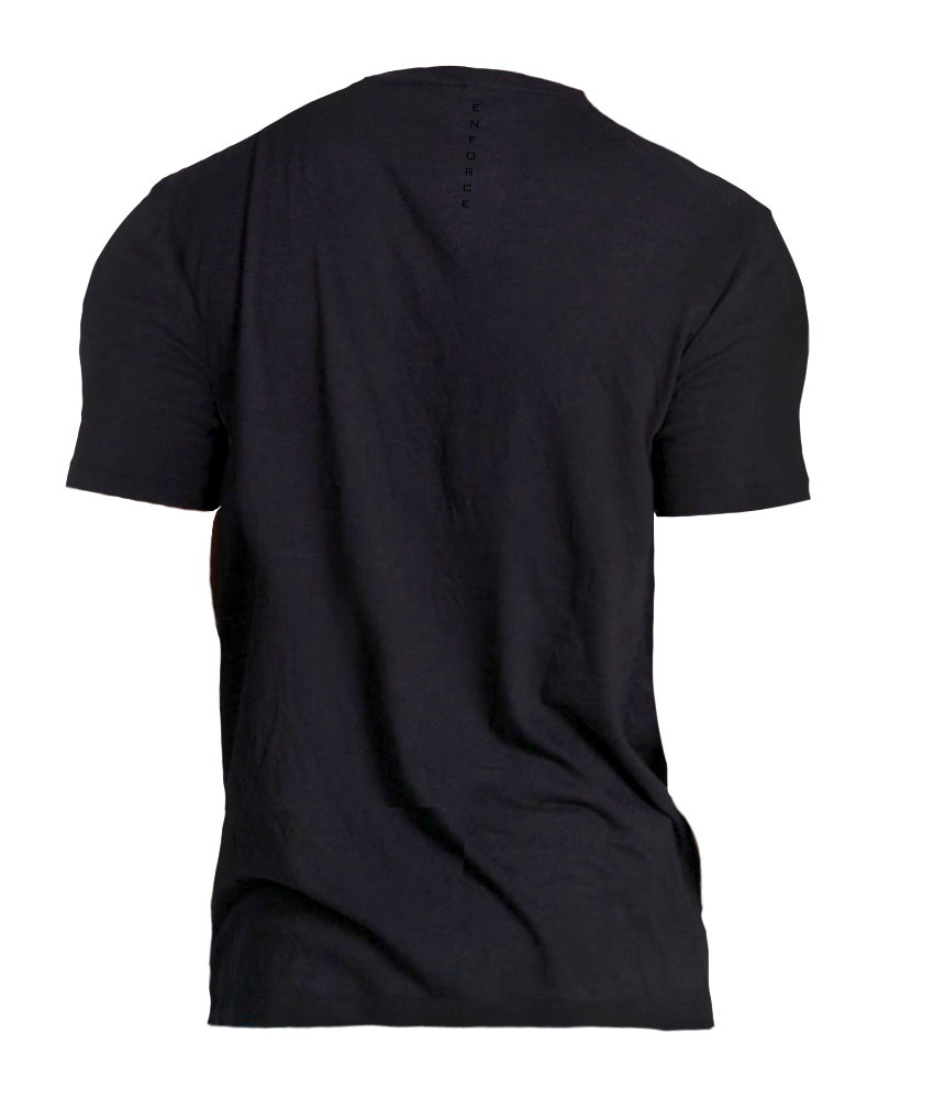 Mens Subtle tee Black Back View