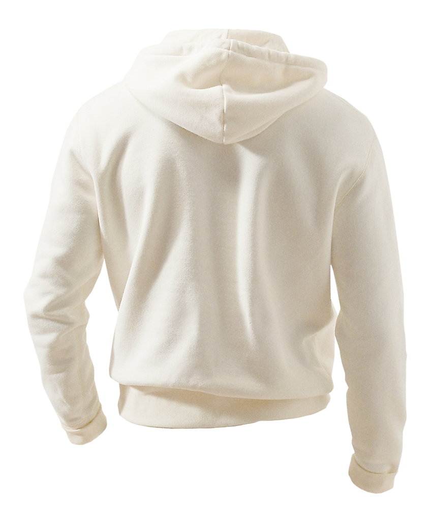 Mens White hoodie back