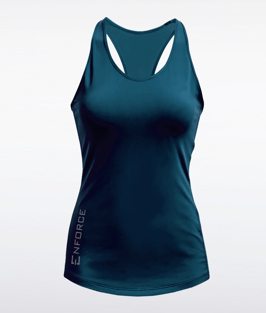 Womens Vertical Tank Emerald