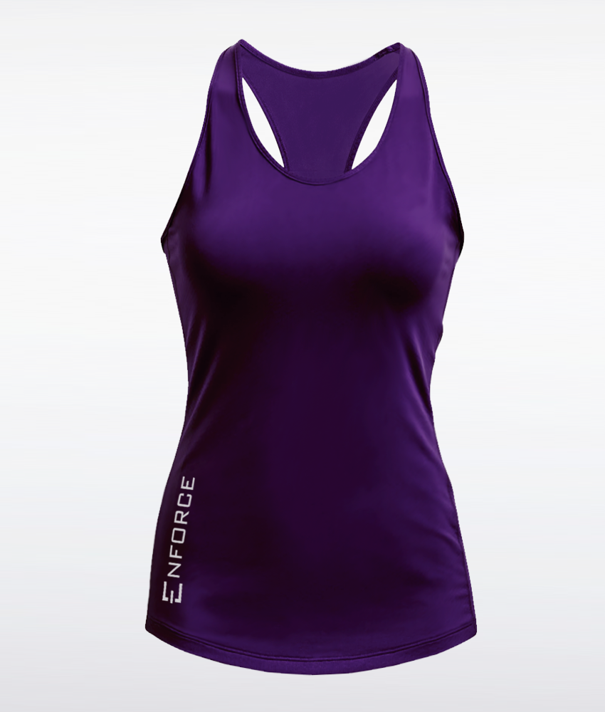 Womens Vertical Tank Purple